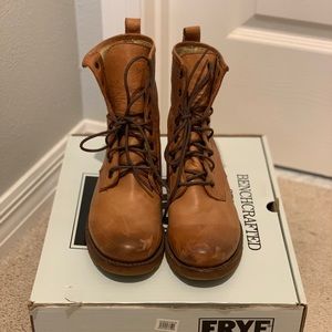 Frye Victoria Combat Boots